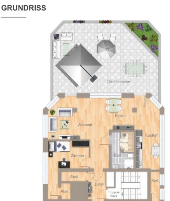 לברקוסן Im Herzen Von Wiesdorf- Blick Auf Das Bayer-Kreuz -Appartement Mit 2 Schlafzimmern-Fuer 3 Personen -Zentral Gelegen - Friedrich Ebert Platz 5A , 4Te Etage - Dachterrasse Und Sauna - Kaution Pflicht - מראה חיצוני תמונה